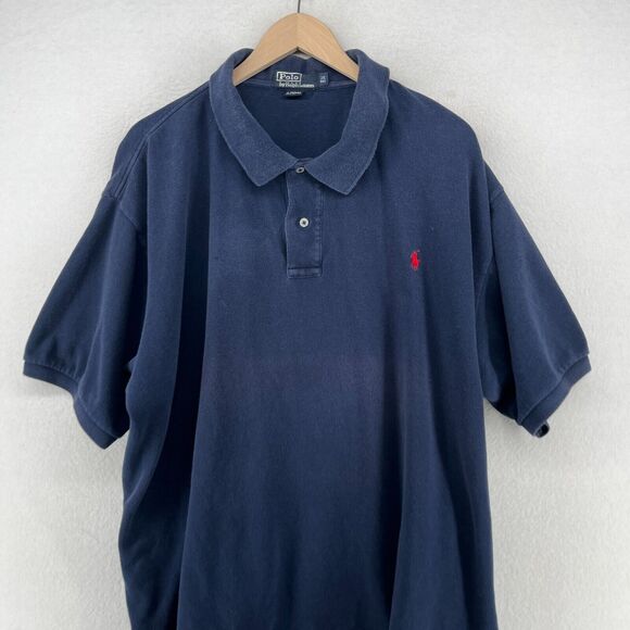 Polo Ralph Lauren Other - POLO RALPH LAUREN Shirt Mens 3X Big Polo Golf Performance Pique Cotton Blue